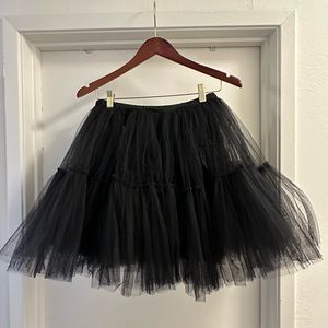 ASOS Black Tulle Skirt Size 0 Petticoat Skirt